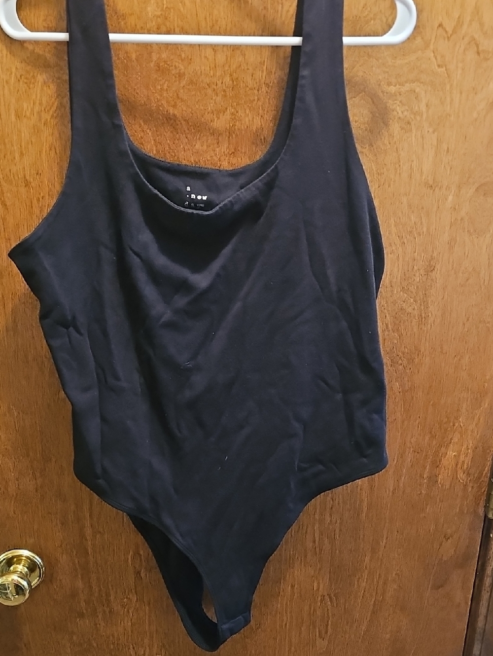a new day Black Sleeveless Scoop Bodysuit